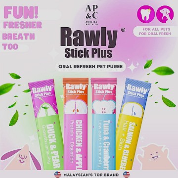 Amelisa Pet & Co Pets Rawly Stick  Plus Salmon & Blueberry 22pcs (2 boxes)